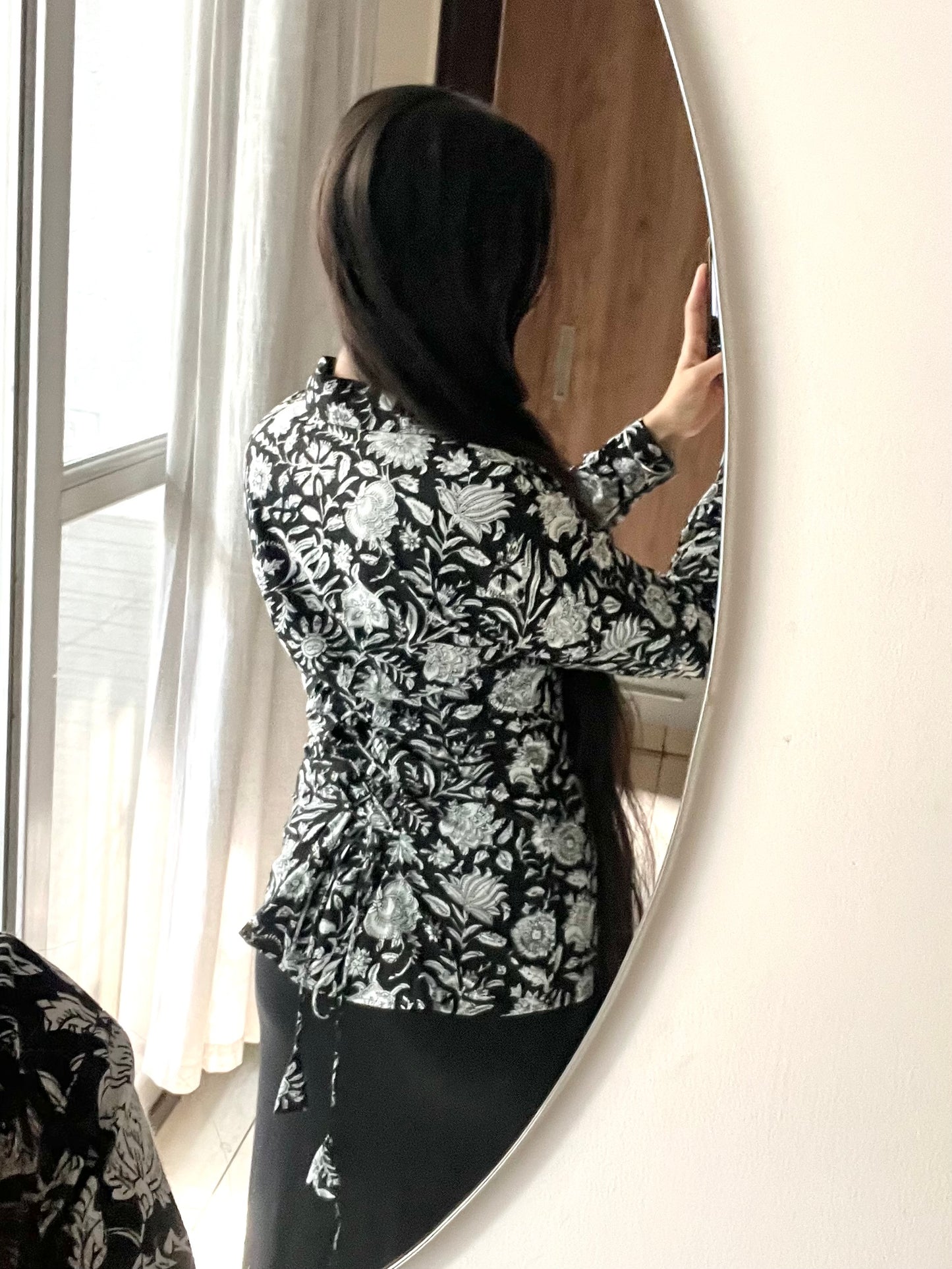 Black Current Corset Shirt