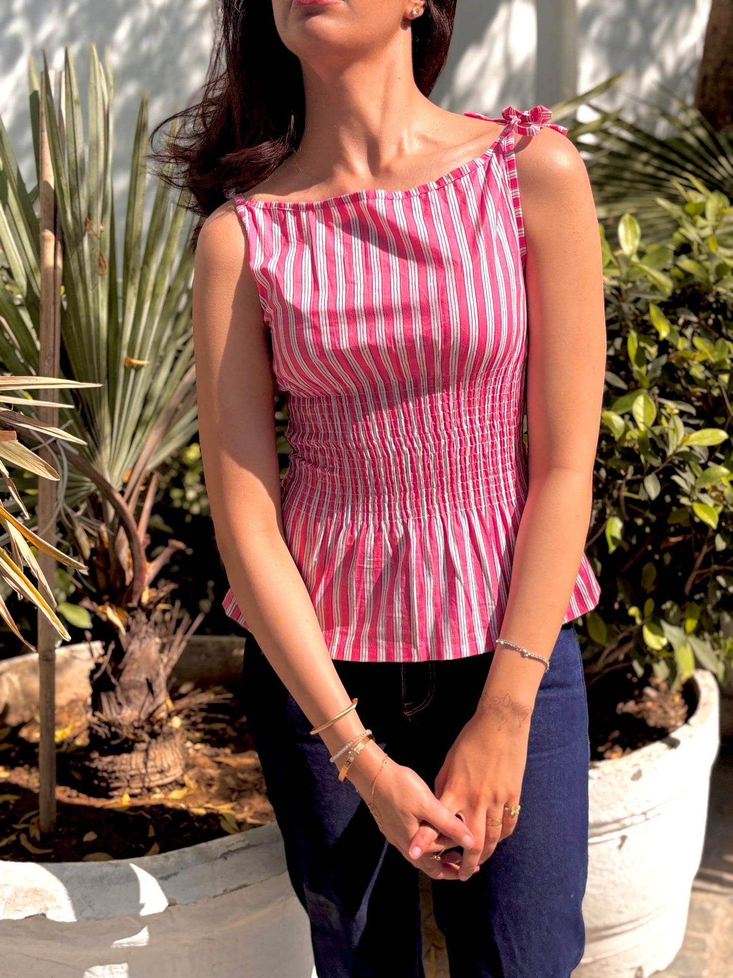 Roselle Stripes Top