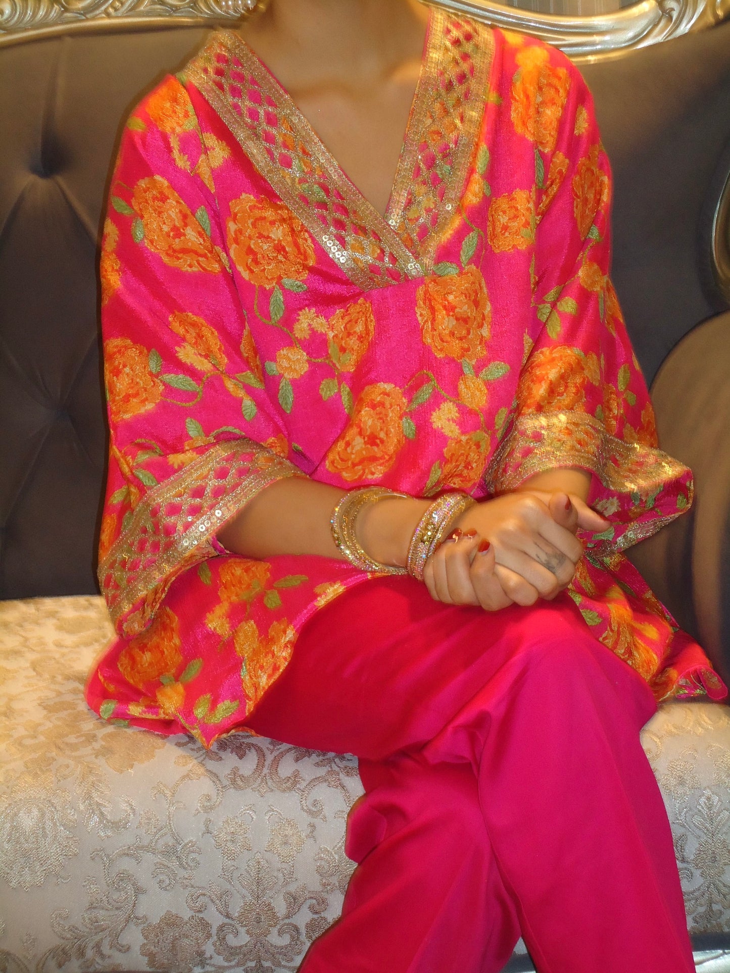 Gulabi Genda Coord Set