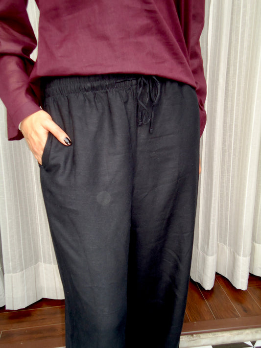 Black Linen Pants
