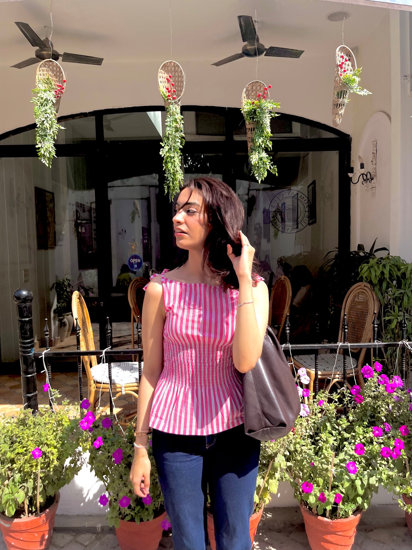 Roselle Stripes Top