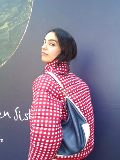 Berry Gingham – Reversible Puffer Jacket