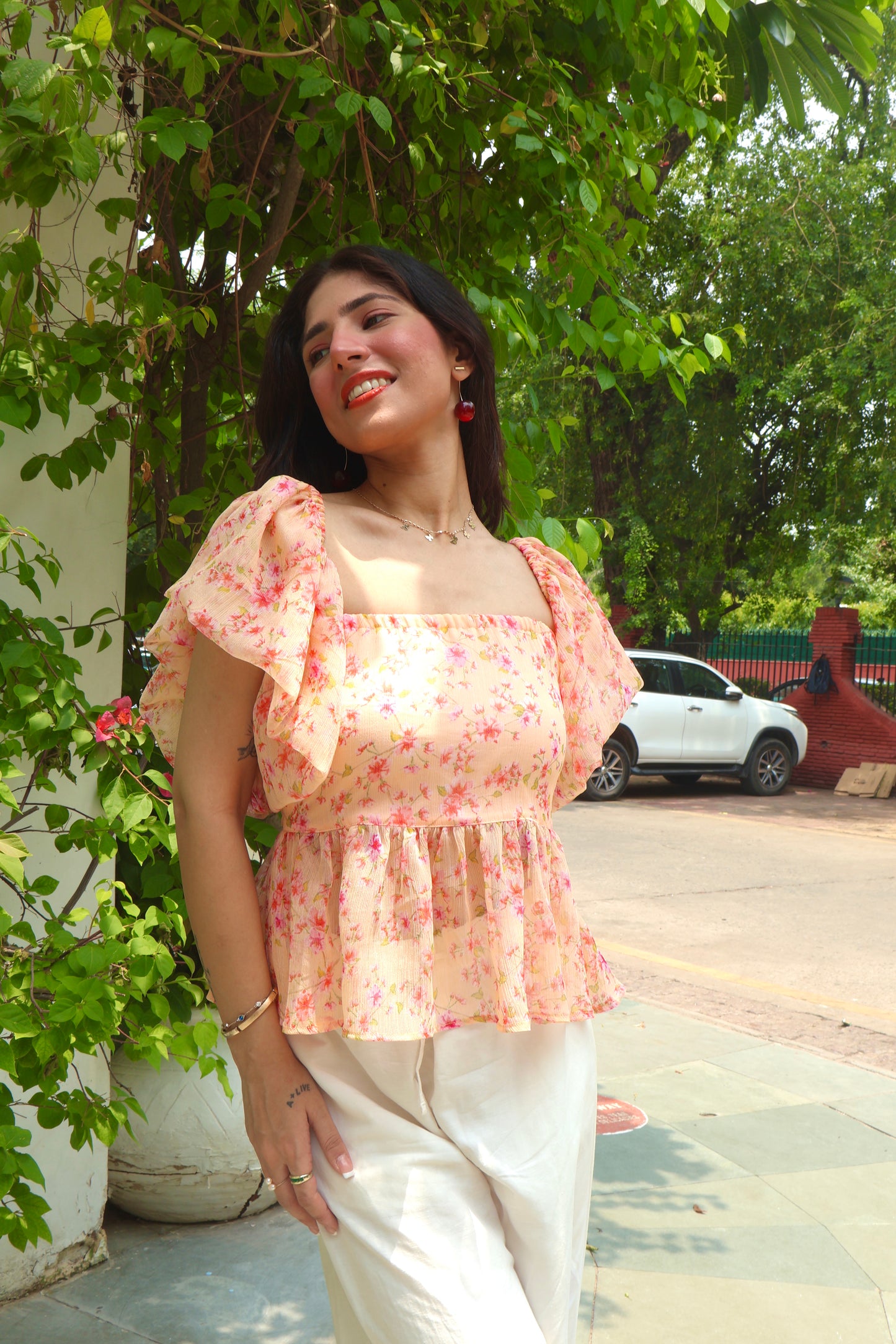 Peach Coral Top