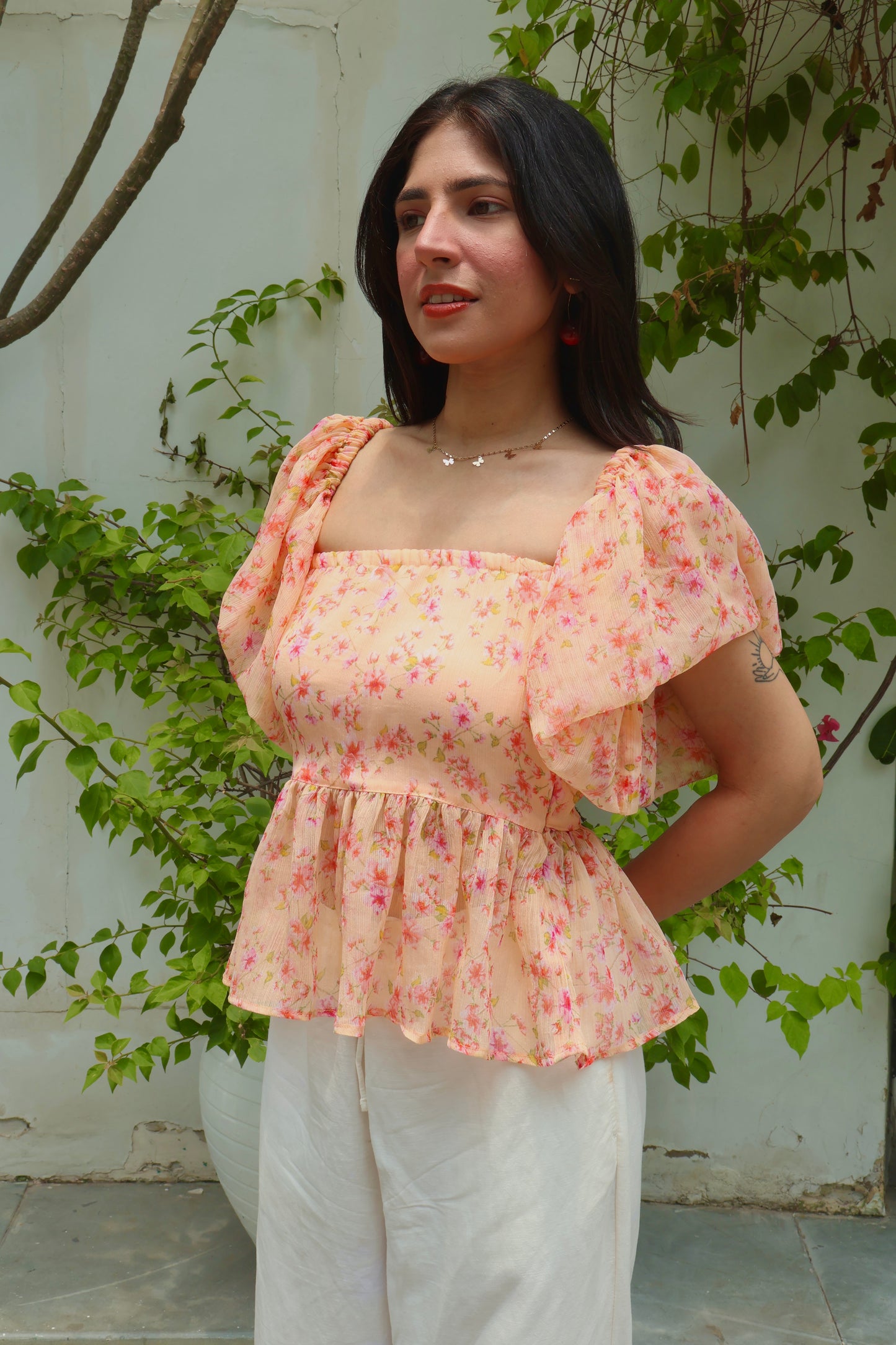 Peach Coral Top