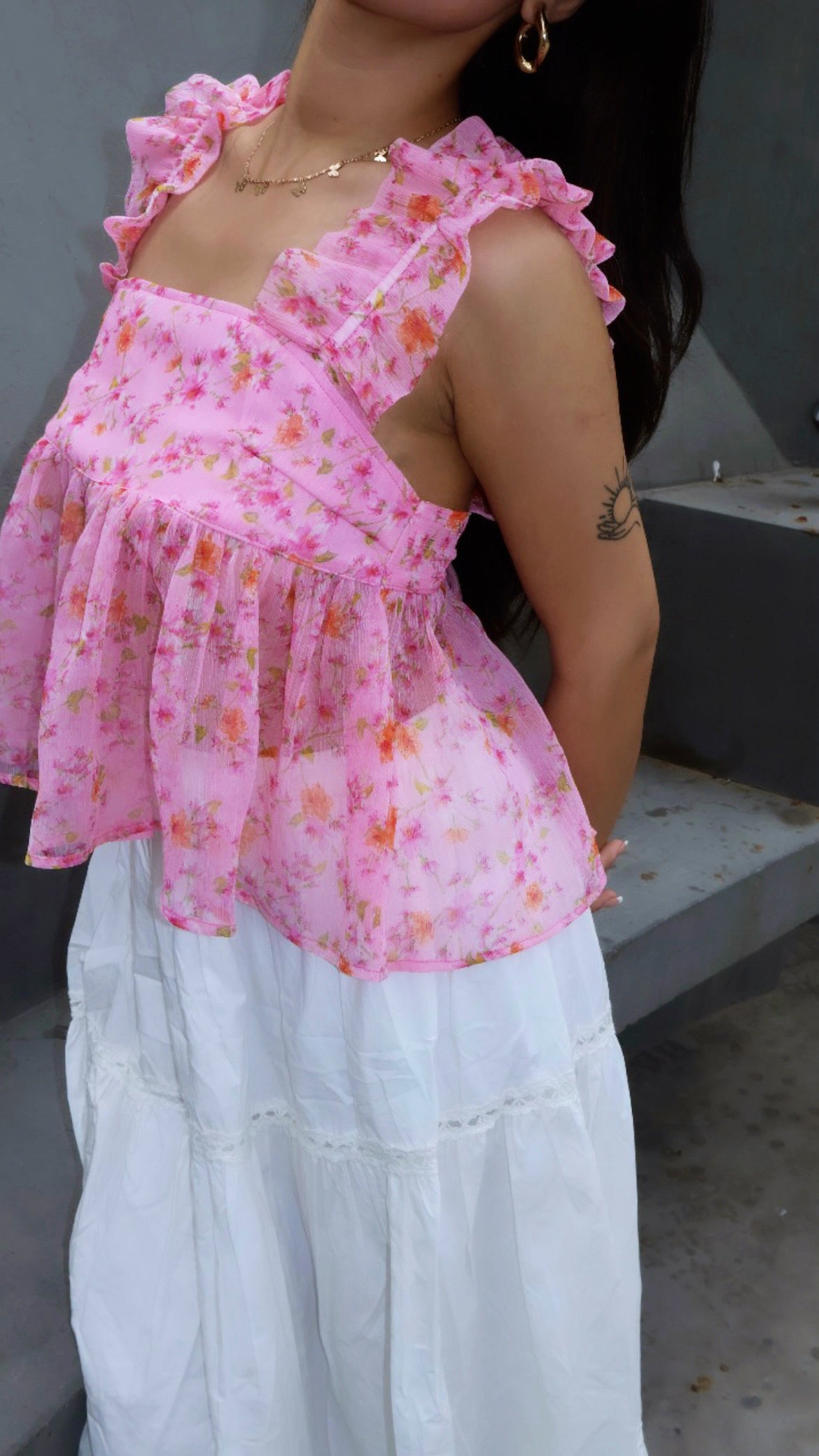 Petal Ruffled Top